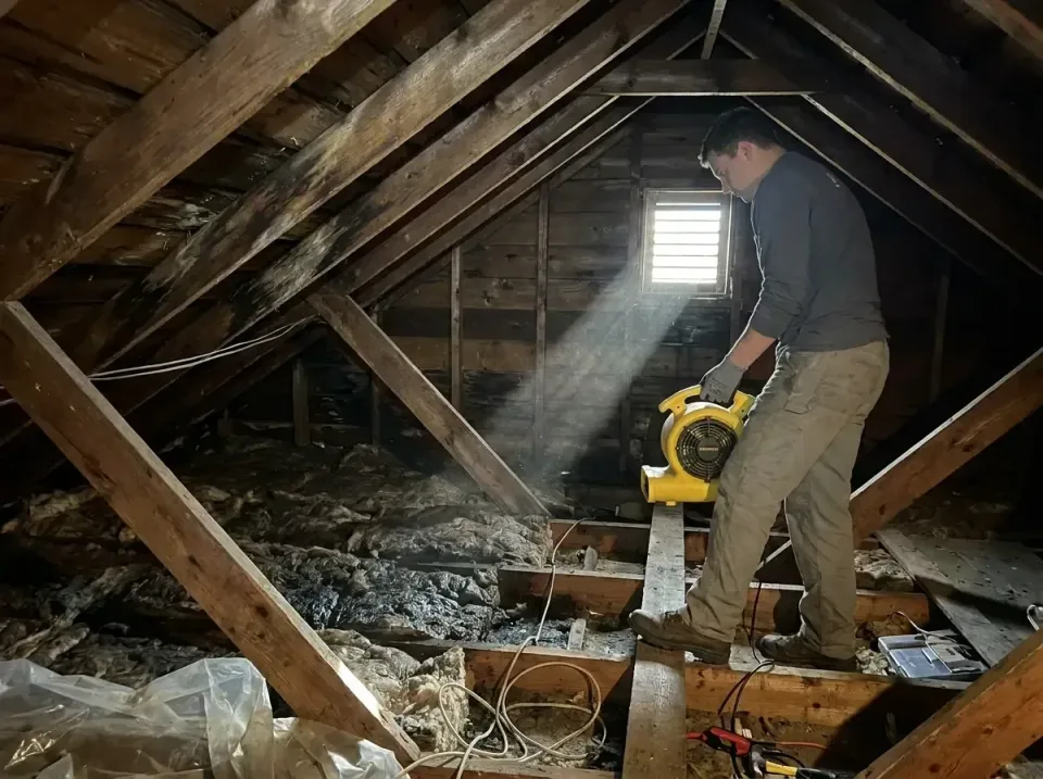 attic-water-damage-drying-proc-007 — frequently asked questions, Emergency Water Extraction & 24/7 Flood Response in Hackber…